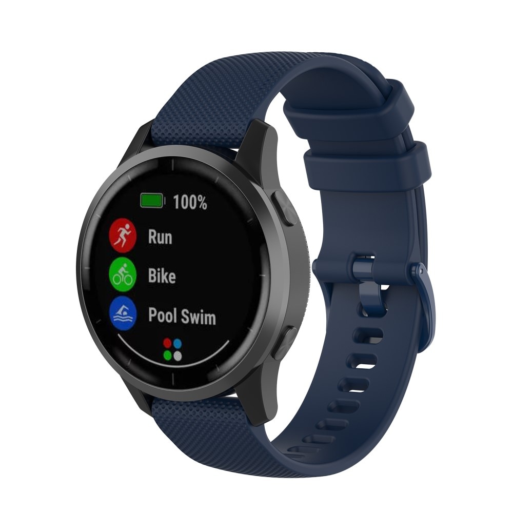 Correa de silicona para Garmin Vivoactive 4, Azul