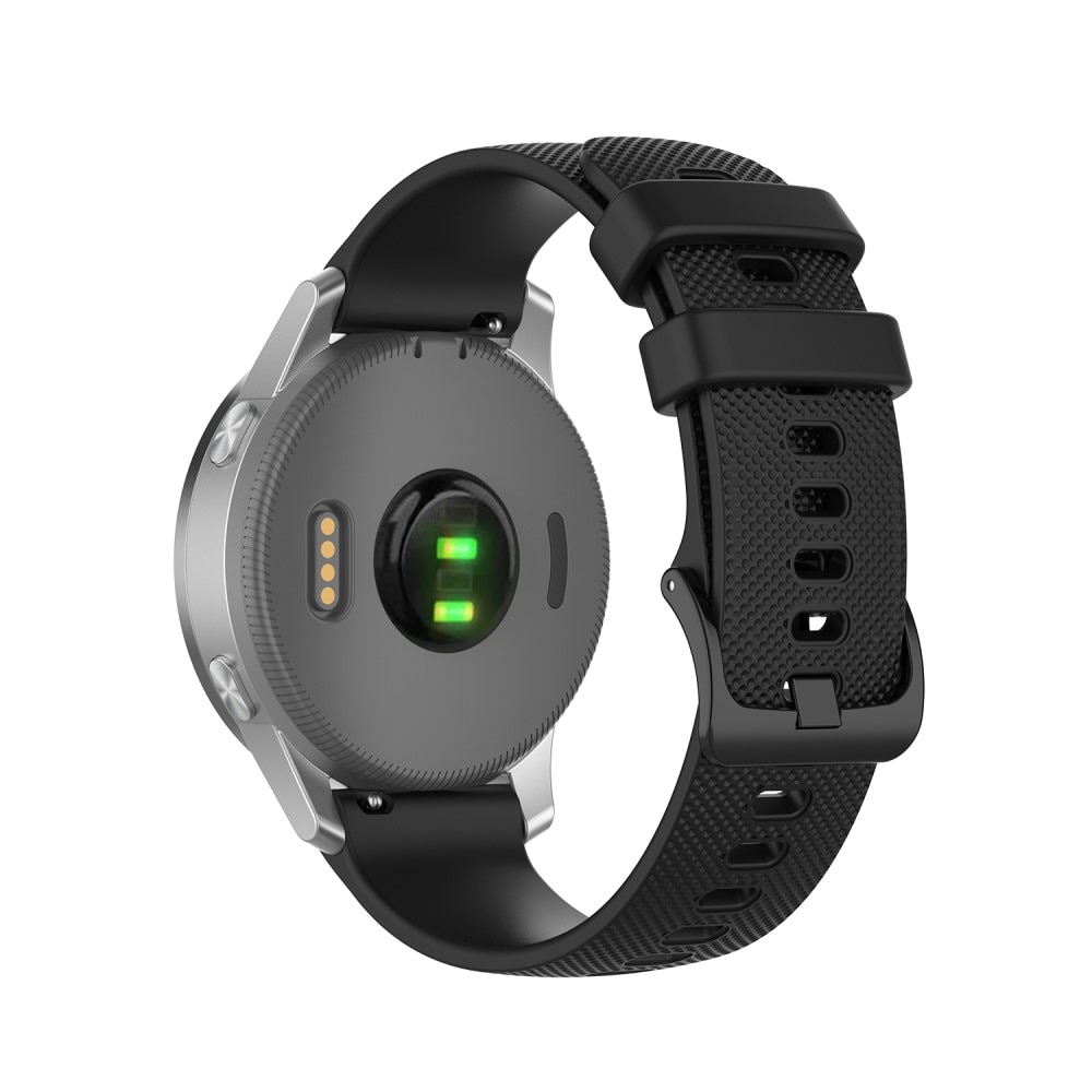 Correa de silicona para Garmin Vivoactive 4s, Negro