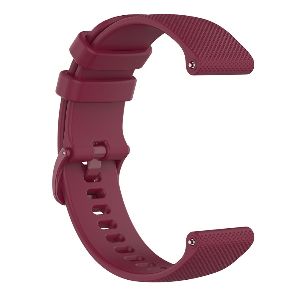 Correa de silicona Garmin Vivoactive 4s borgoña