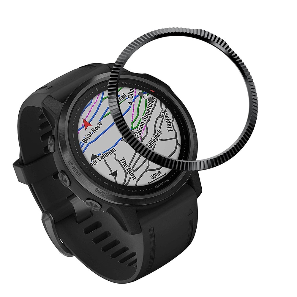 Bisel estriado Garmin Fenix 6S negro