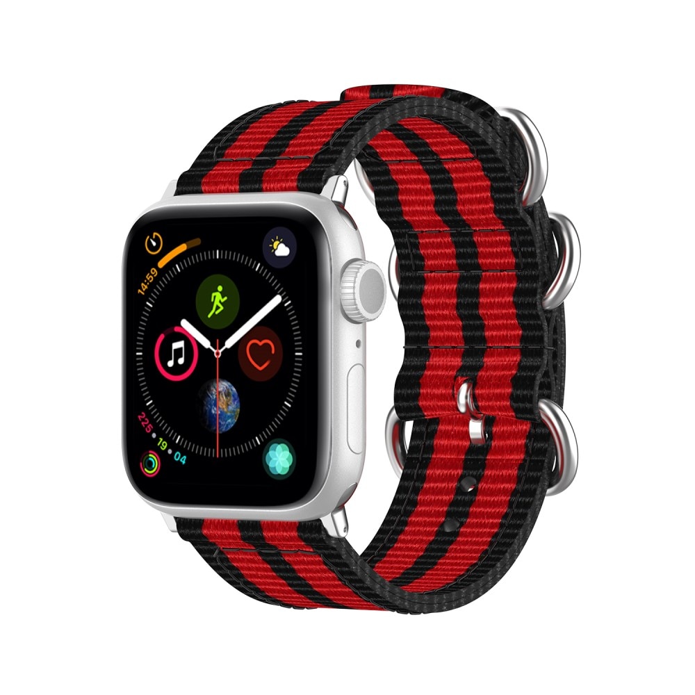 Correa OTAN Apple Watch Ultra 49mm negro/rojo