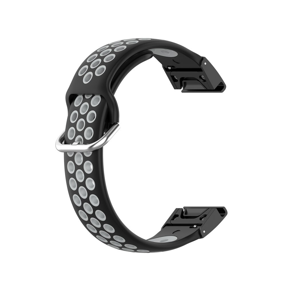 Correa Sport de silicona Garmin Fenix 7S Pro negro