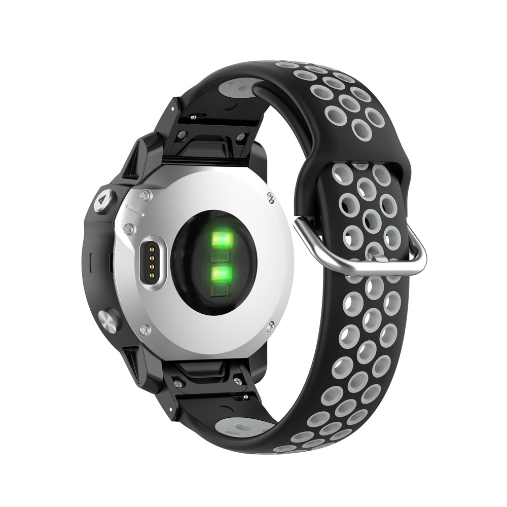 Correa Sport de silicona Garmin Fenix 7S Pro negro