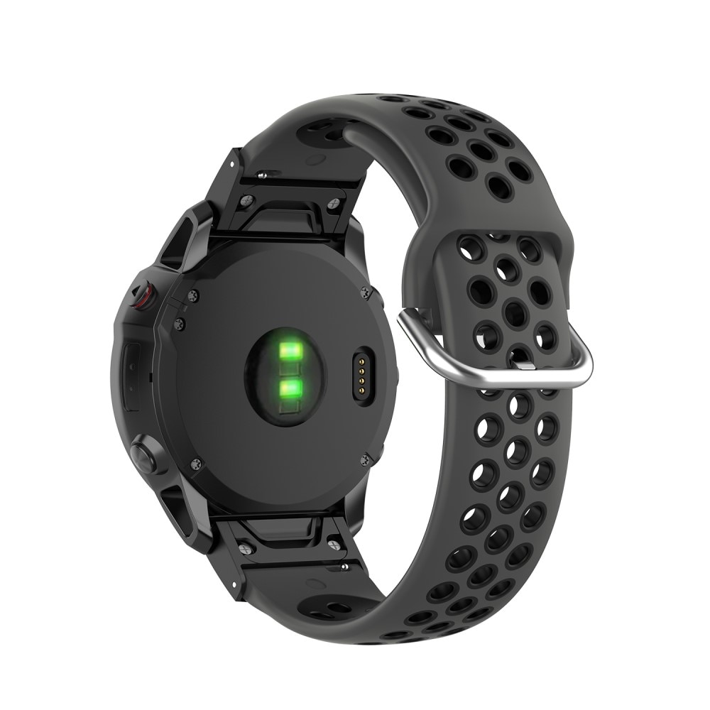 Correa Sport de silicona Garmin Fenix 7X negro