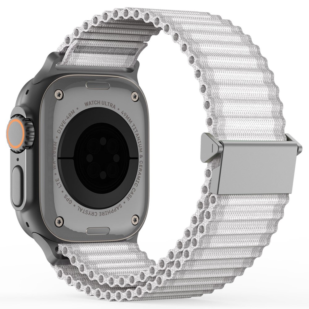 Correa de Active Nylon Apple Watch Series 10 46mm Blance