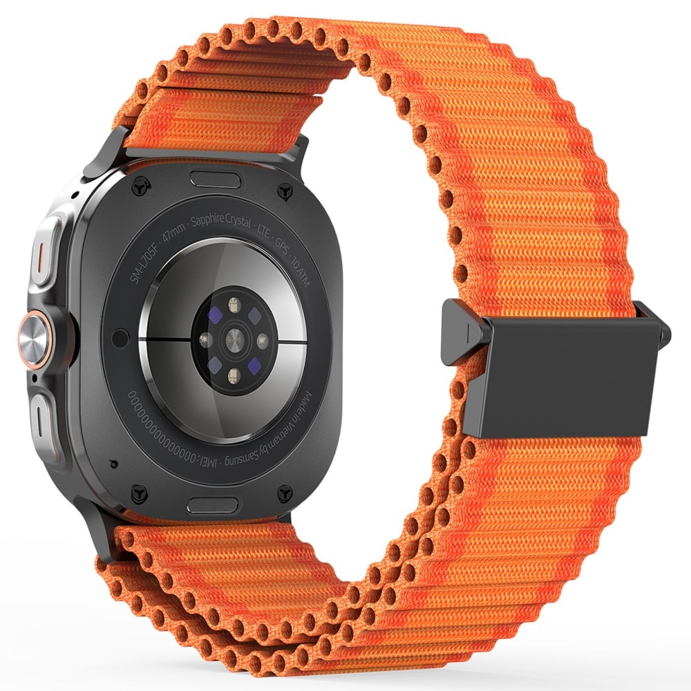 Correa de Active Nylon Samsung Galaxy Watch Ultra 47mm Naranja