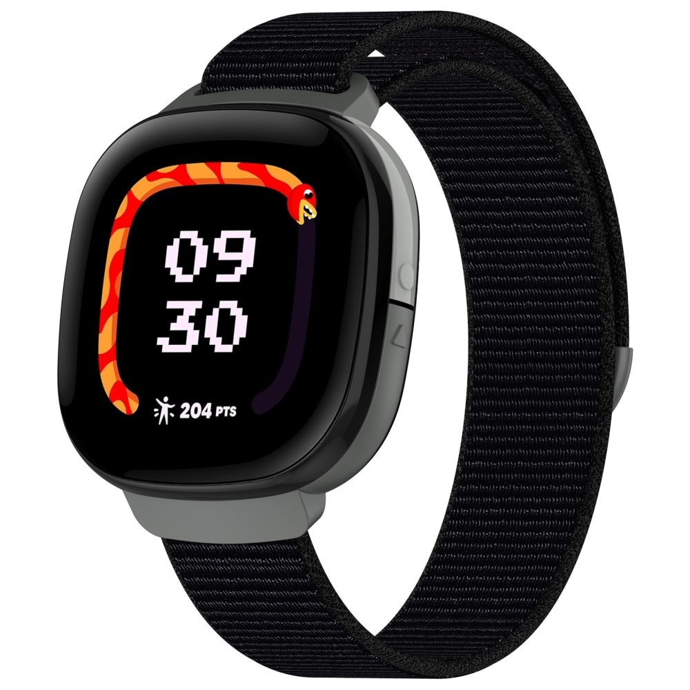 Correa de nailon Fitbit Ace LTE Negro