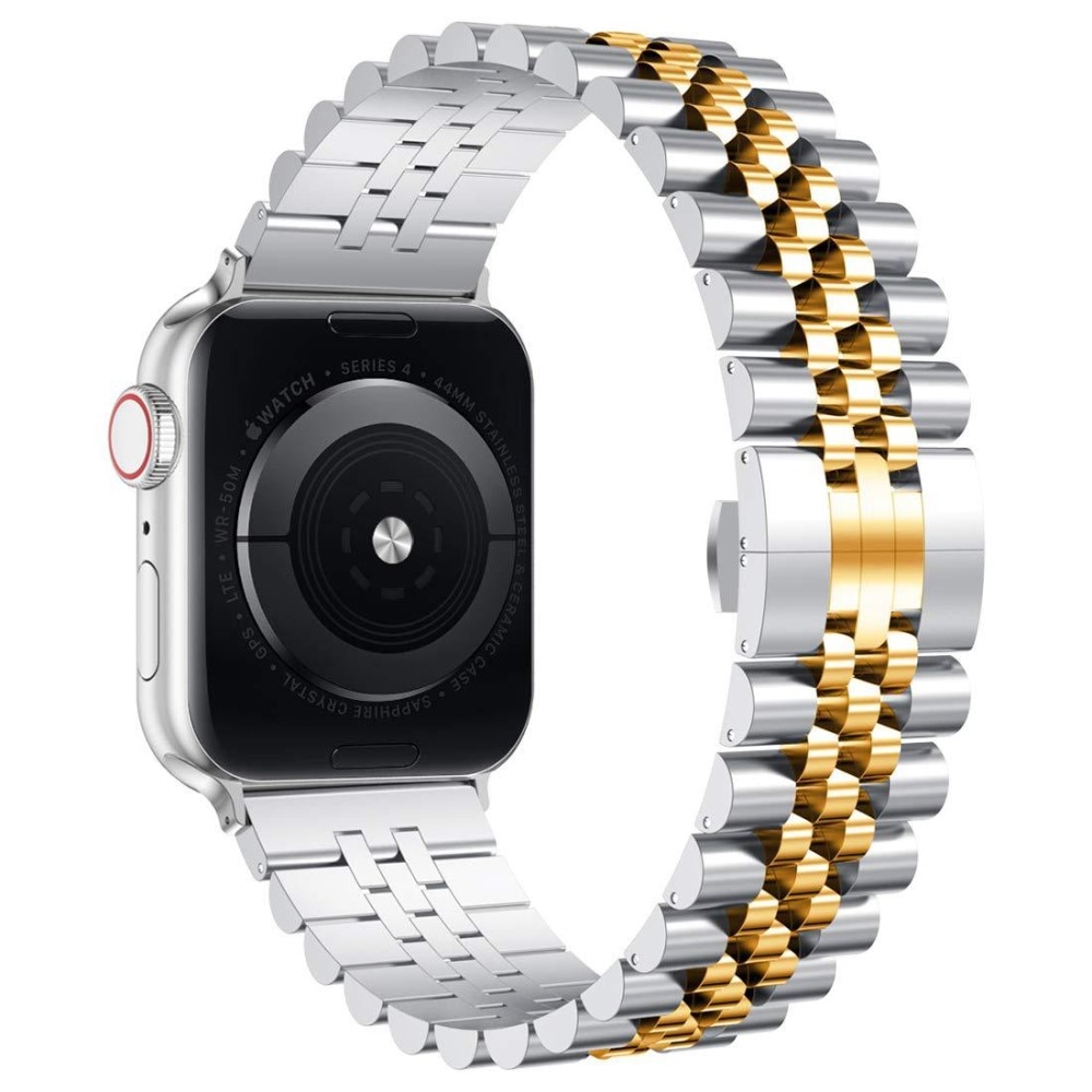 Correa de acero inoxidable Apple Watch SE 40mm plata/oro