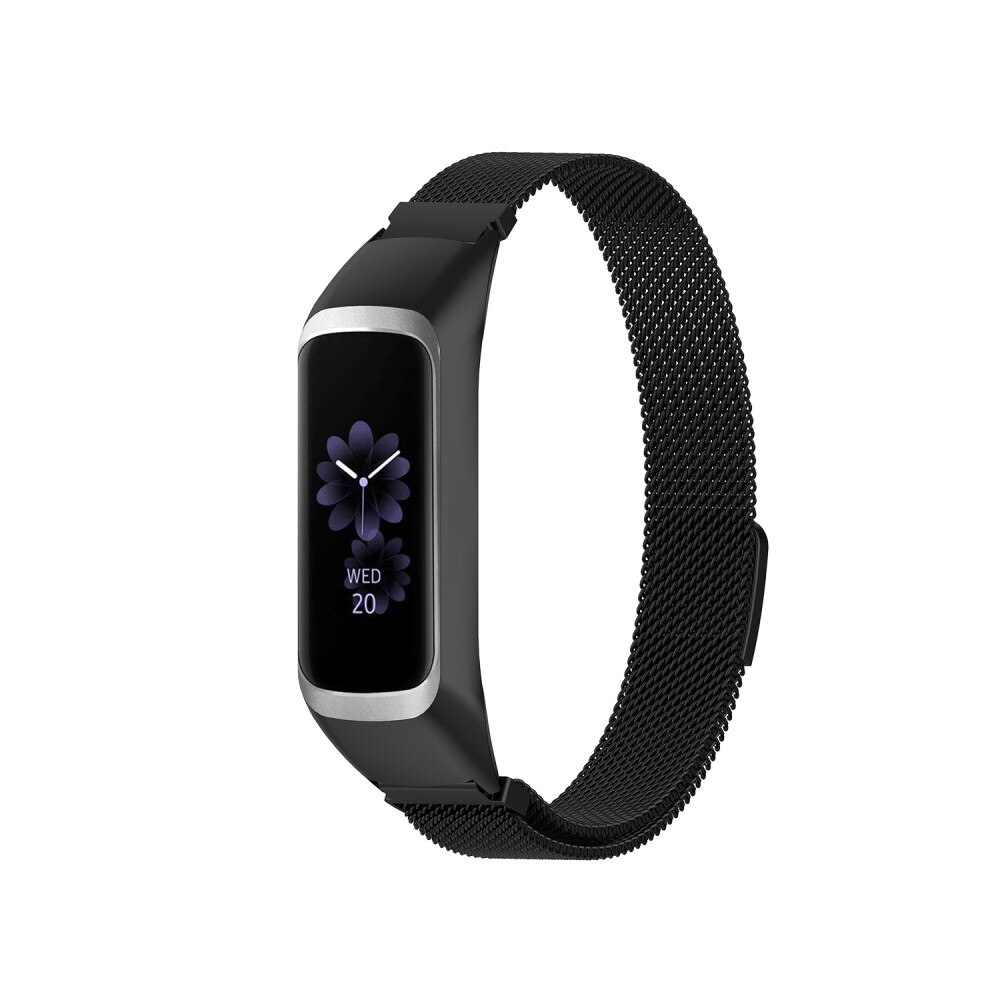 Pulsera milanesa para Samsung Galaxy Fit 2, negro