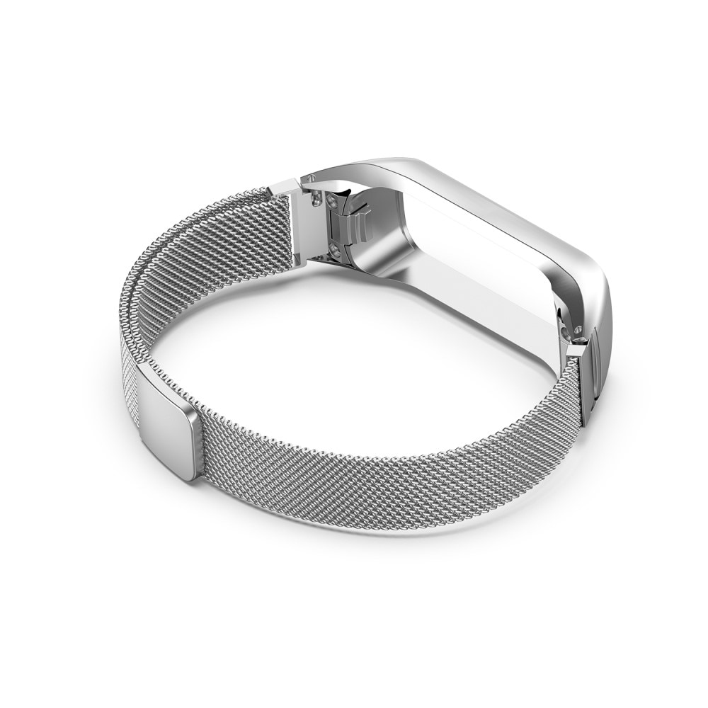 Pulsera milanesa para Samsung Galaxy Fit 2, plata