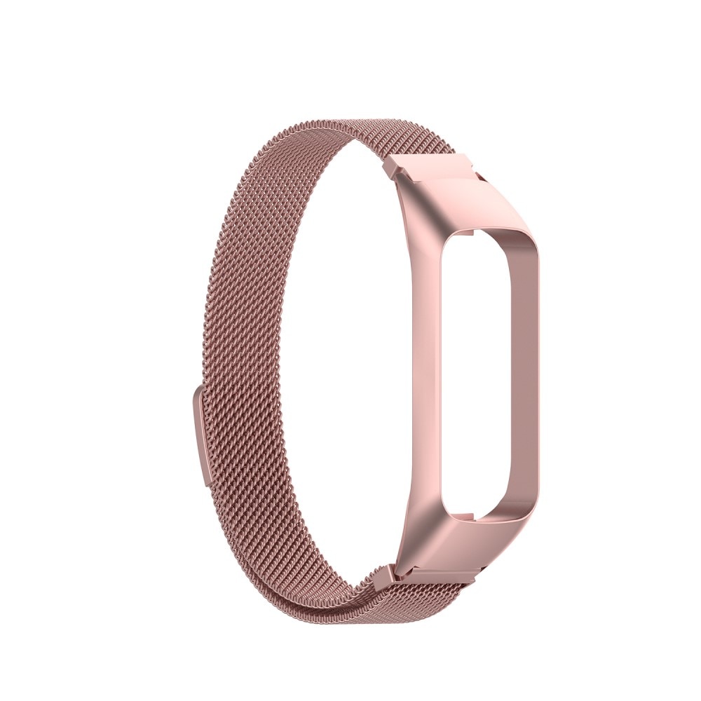 Pulsera milanesa para Samsung Galaxy Fit 2, rosa dorado