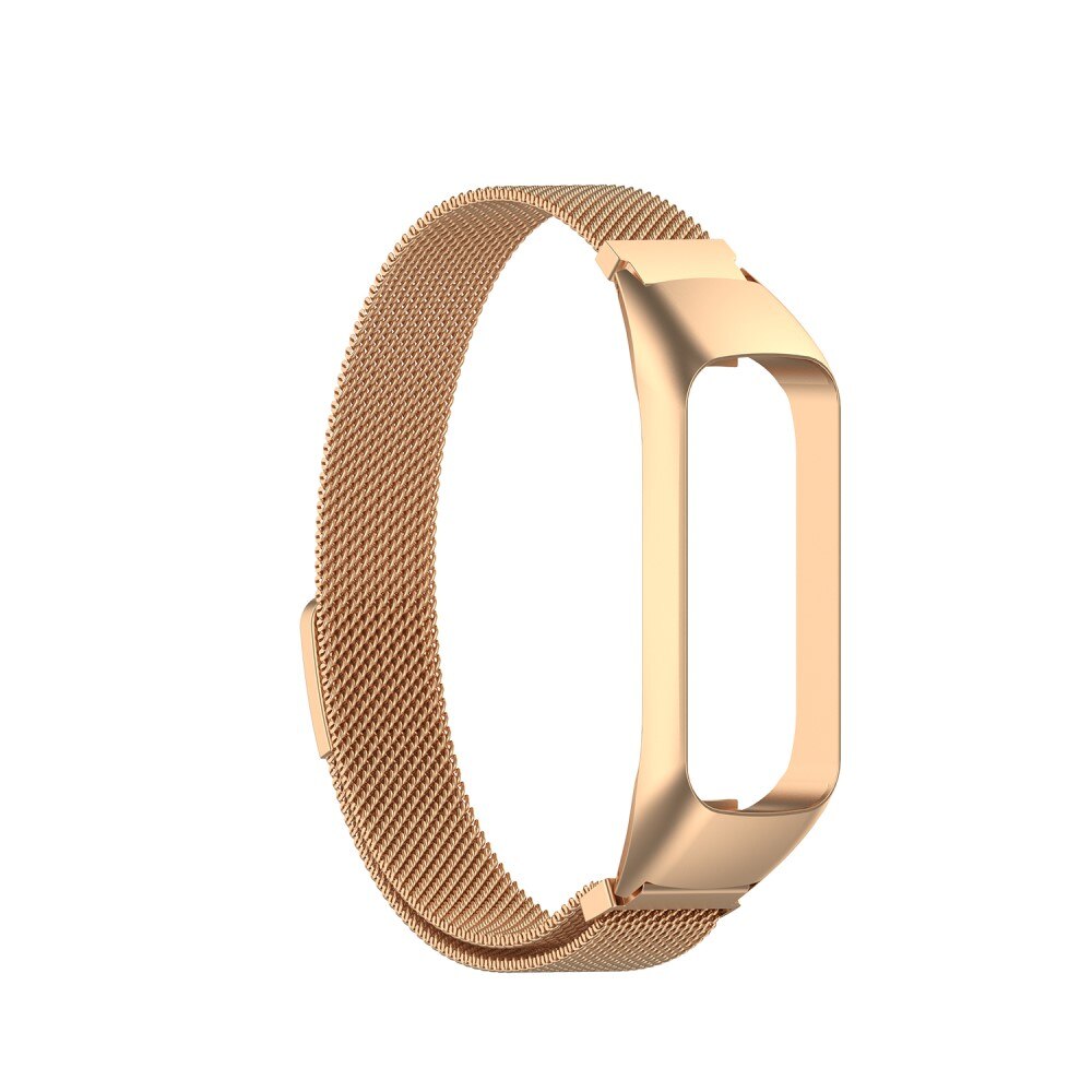 Pulsera milanesa para Samsung Galaxy Fit 2, oro rosa