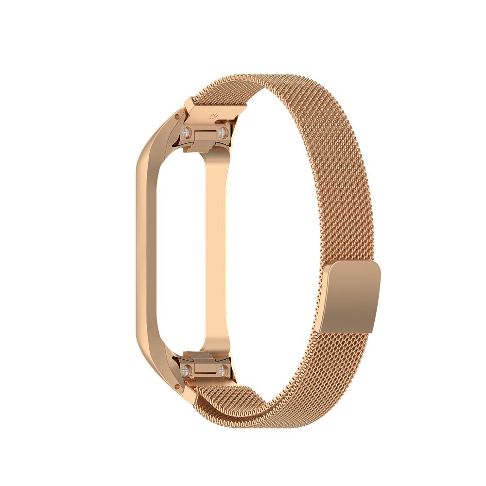 Pulsera milanesa para Samsung Galaxy Fit 2, oro rosa