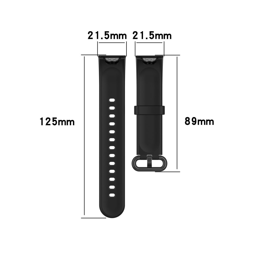 Correa de silicona para Xiaomi Mi Watch Lite, Negro