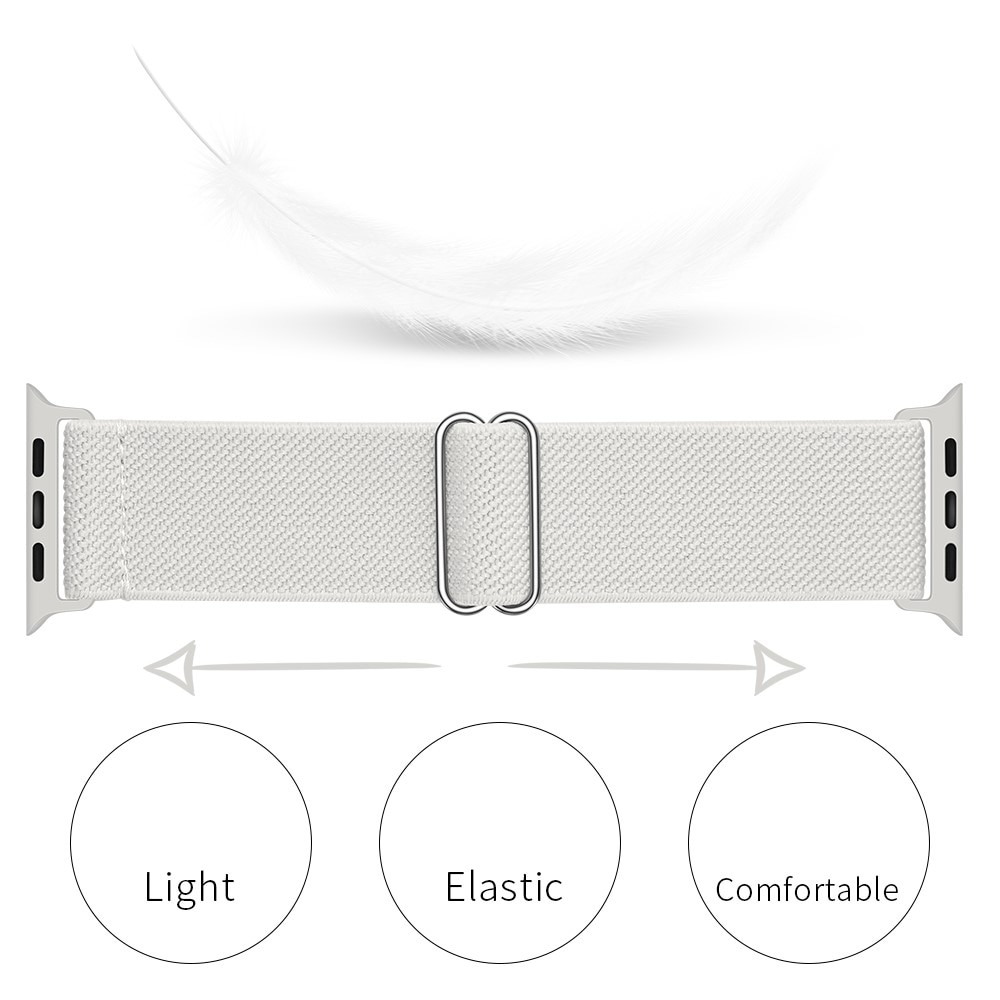 Correa elástica de nailon Apple Watch Series 7 41mm, Blance