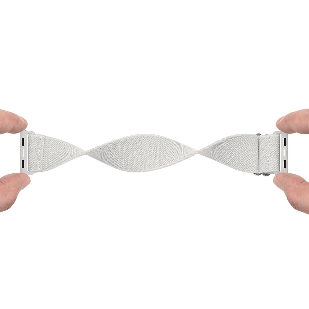 Correa elástica de nailon Apple Watch Series 7 41mm, Blance