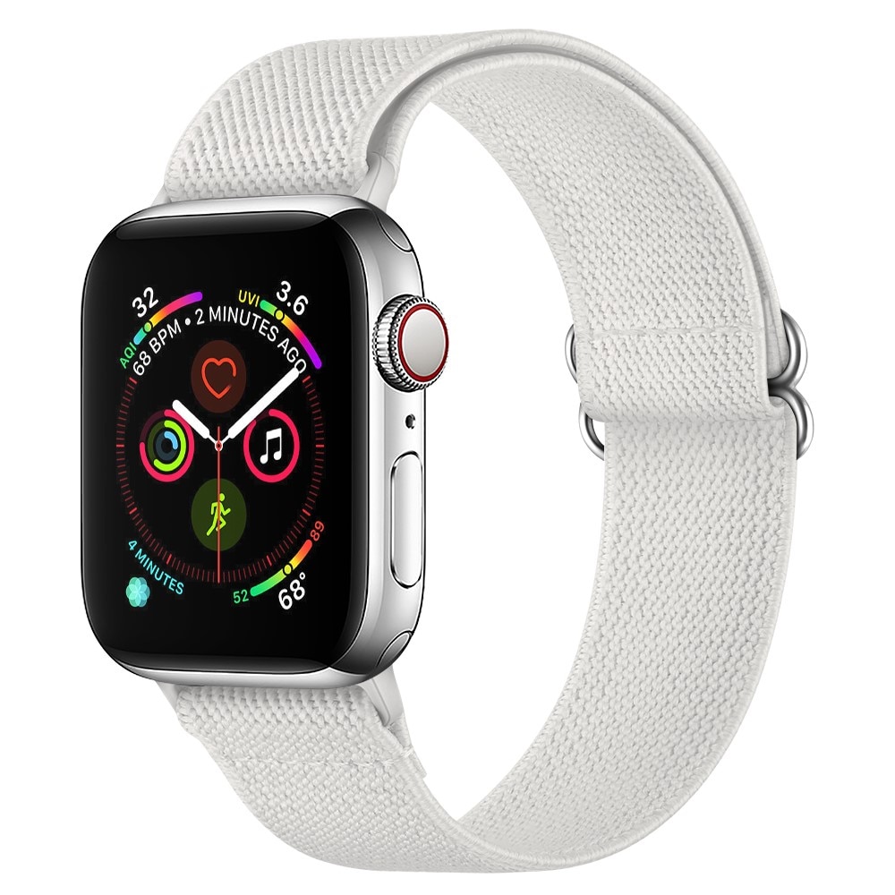 Correa elástica de nailon Apple Watch 40mm blanco