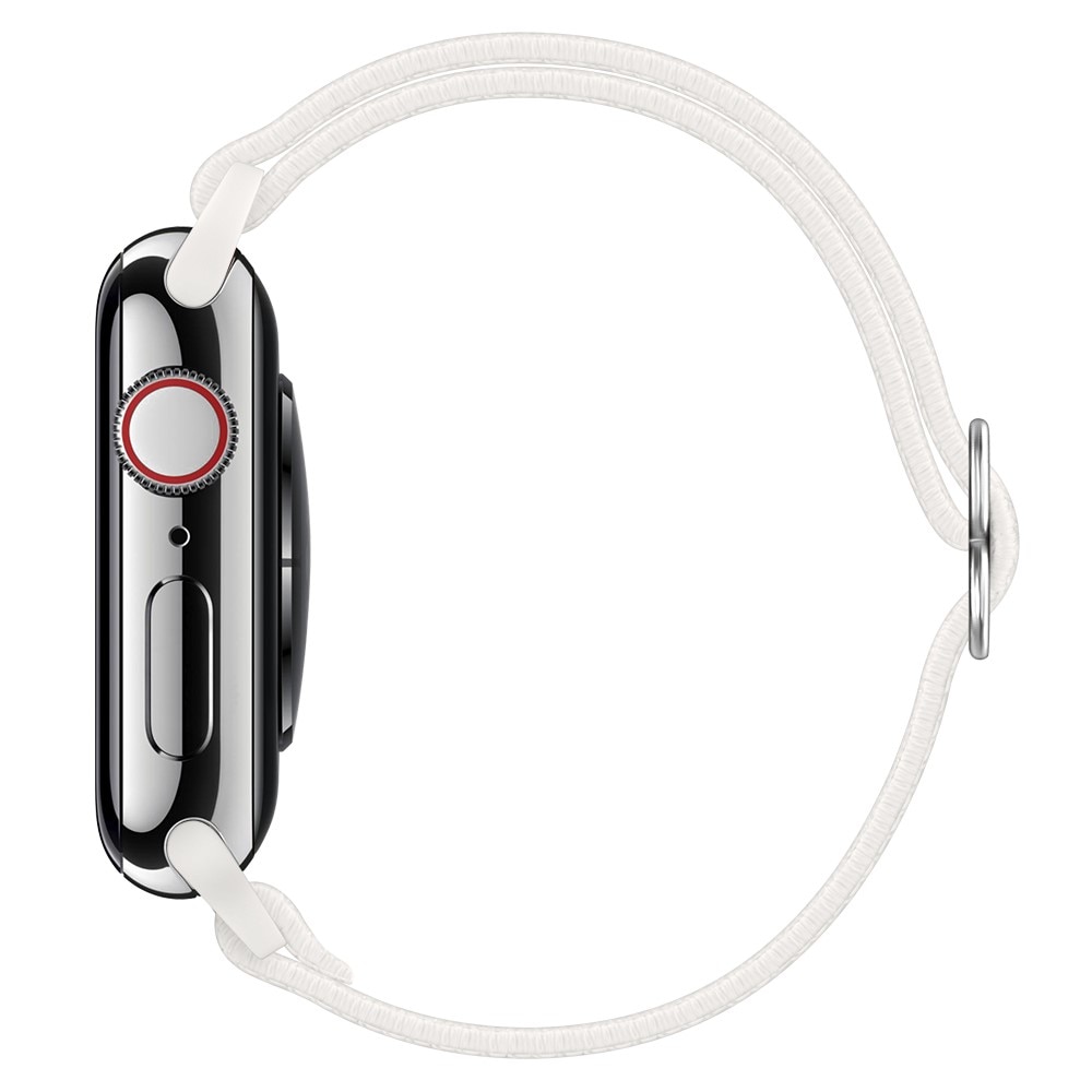 Correa elástica de nailon Apple Watch SE 40mm blanco