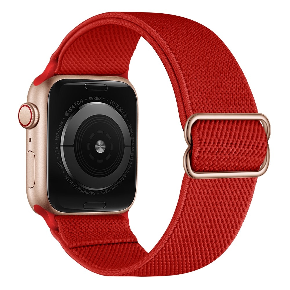 Correa elástica de nailon Apple Watch 45mm Series 9 rojo
