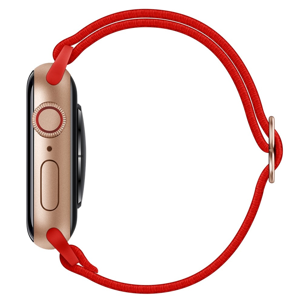 Correa elástica de nailon Apple Watch Series 7 41mm, Rojo