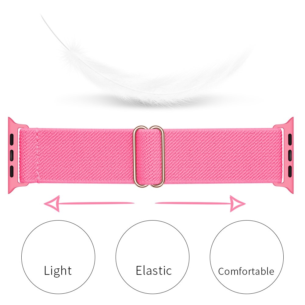 Correa elástica de nailon Apple Watch SE 40mm, Rosa