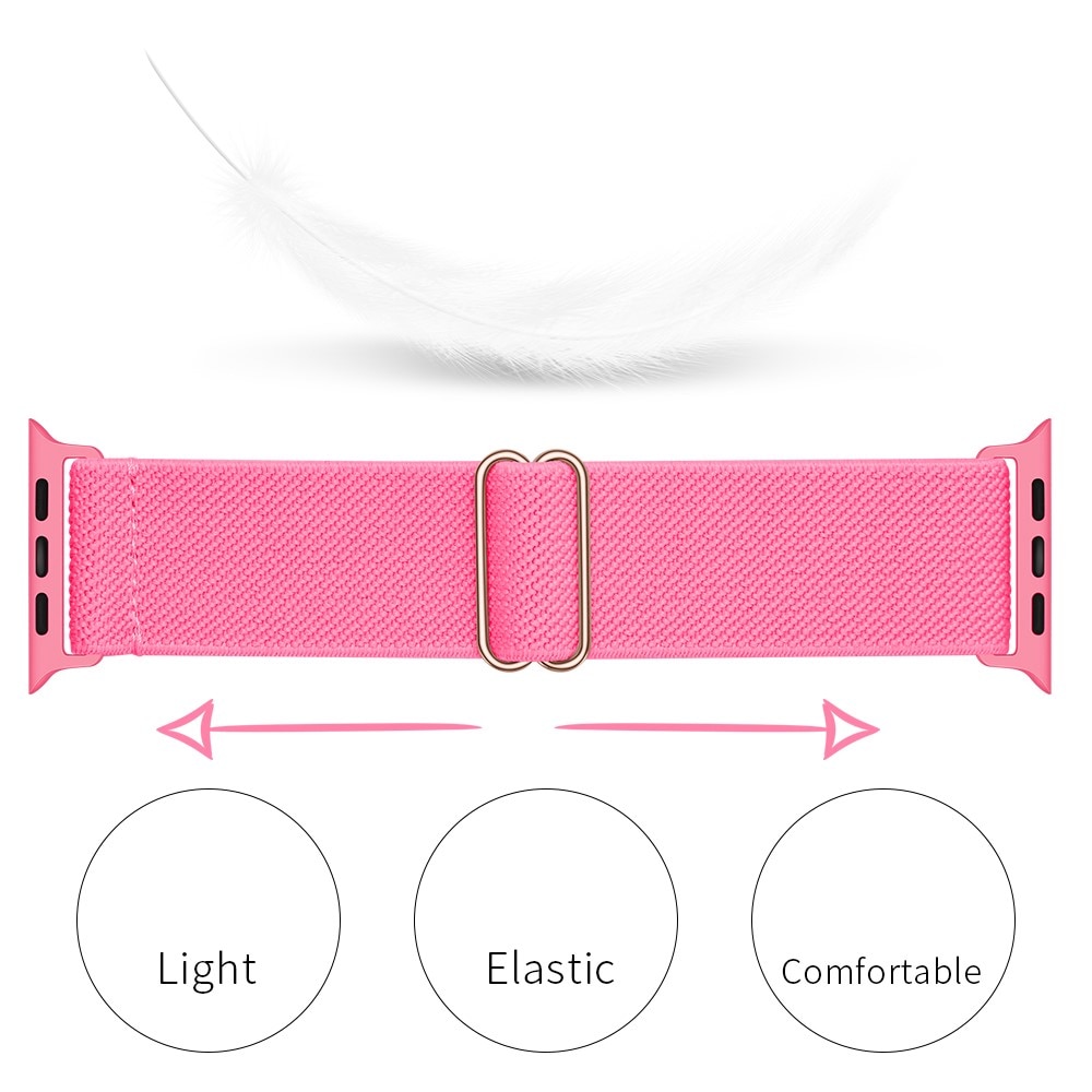 Correa elástica de nailon Apple Watch 40mm fucsia