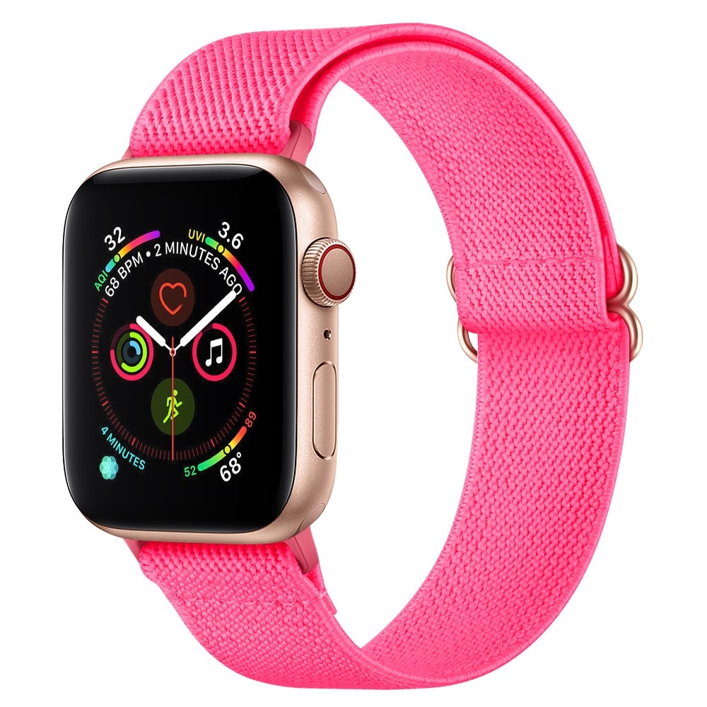 Correa elástica de nailon Apple Watch 41mm Series 8 fucsia