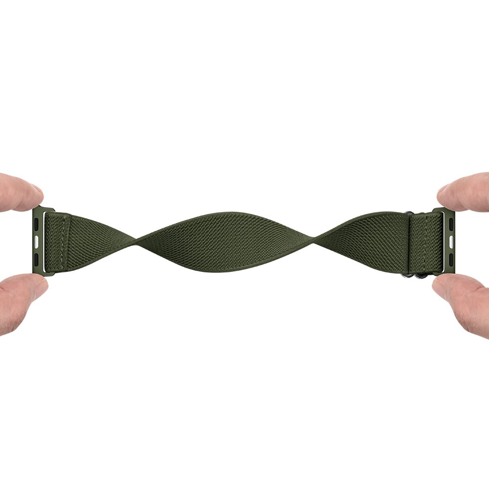 Correa elástica de nailon Apple Watch Ultra 49mm 2nd Gen, Verde
