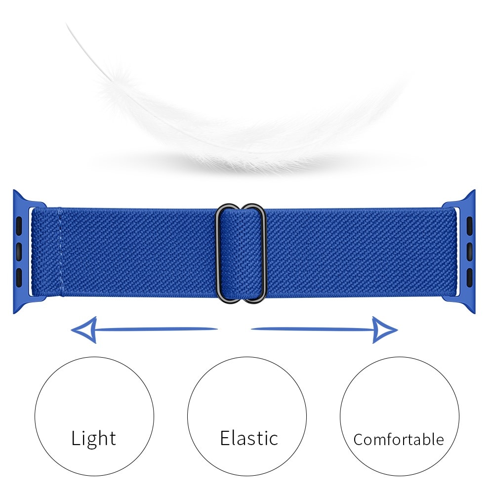 Correa elástica de nailon Apple Watch 41mm Series 8 azul