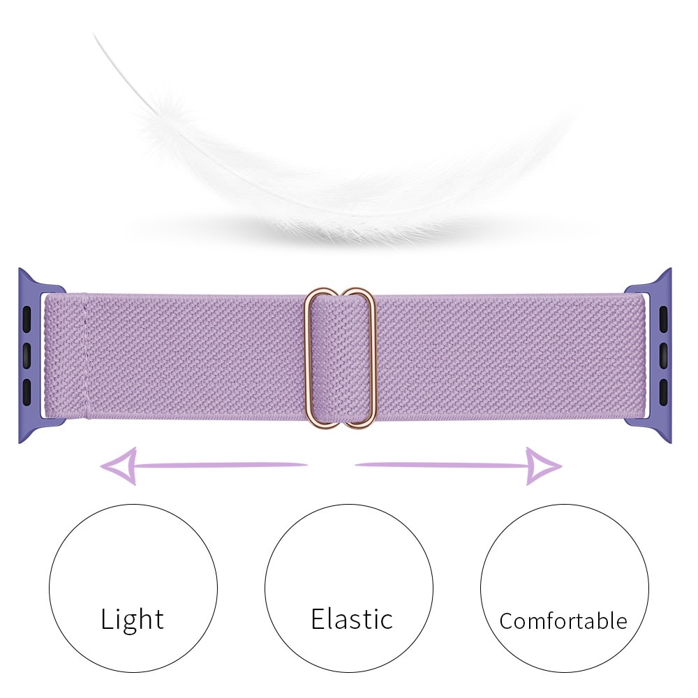 Correa elástica de nailon Apple Watch Series 1-3 42mm, Púrpura