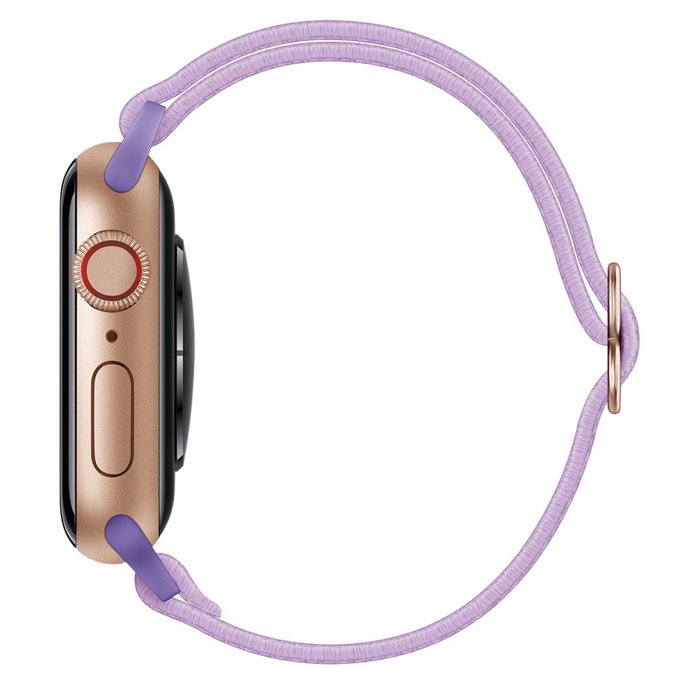 Correa elástica de nailon Apple Watch 41mm Series 8 violeta