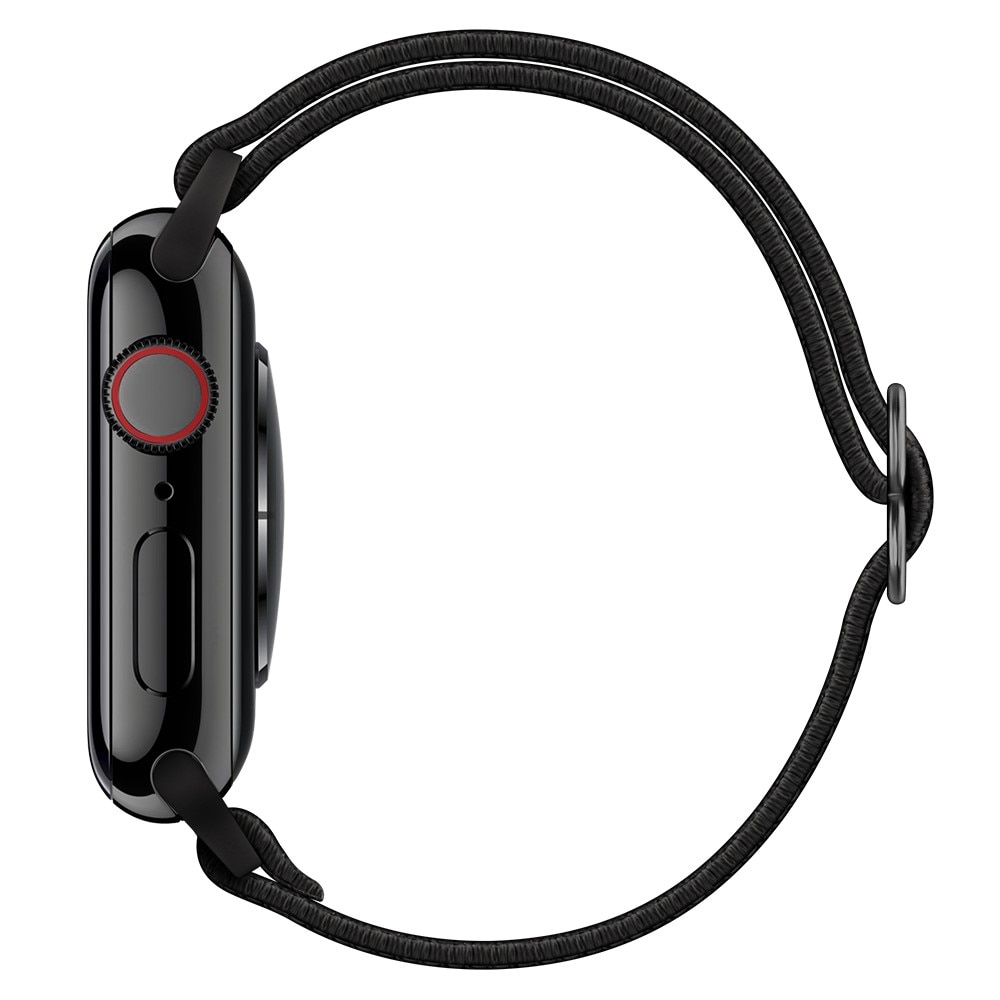 Correa elástica de nailon Apple Watch Series 8 45mm, Negro