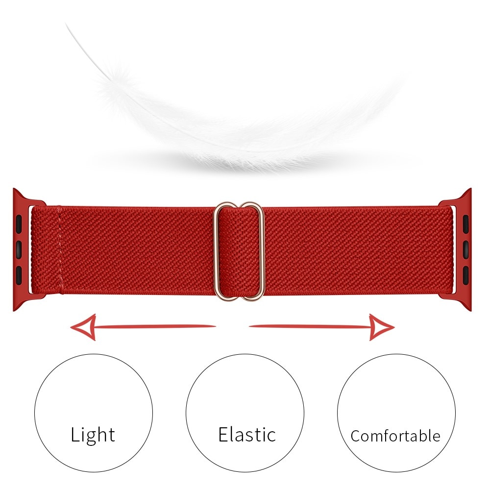 Correa elástica de nailon Apple Watch Ultra 49mm 1st Gen, Rojo