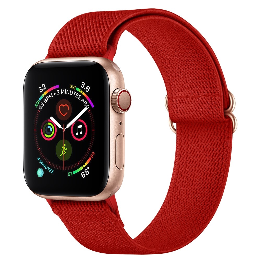 Correa elástica de nailon Apple Watch Ultra 49mm 1st Gen, Rojo