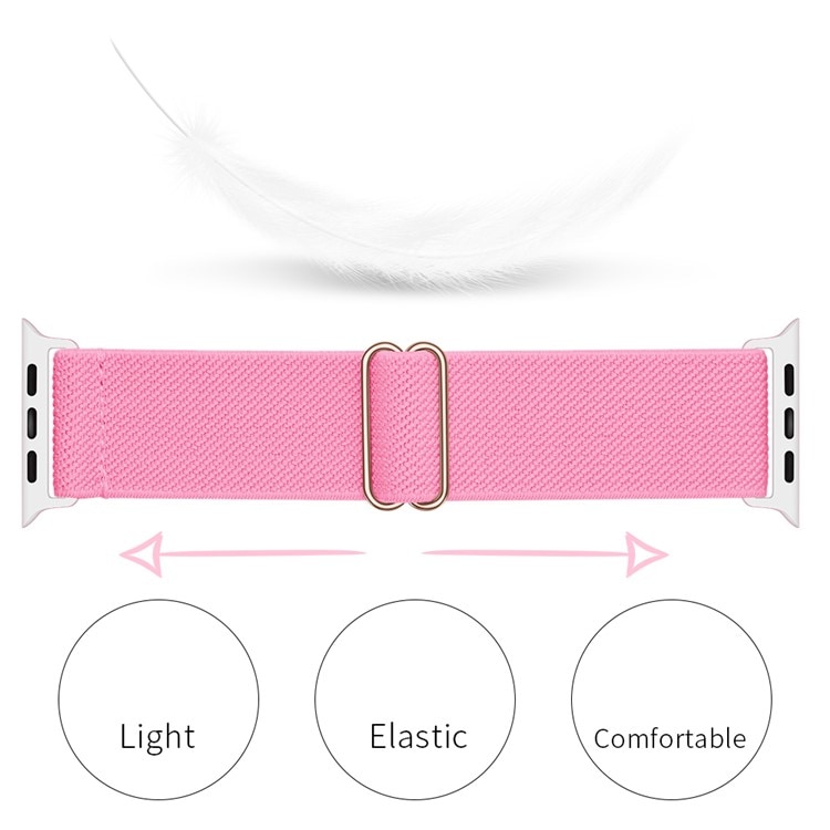 Correa elástica de nailon Apple Watch Series 7 41mm, Rosa