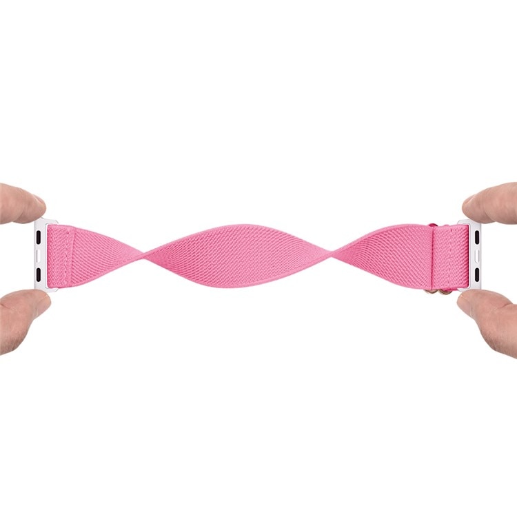 Correa elástica de nailon Apple Watch SE 44mm rosado