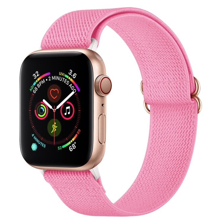 Correa elástica de nailon Apple Watch Series 9 45mm, Rosa