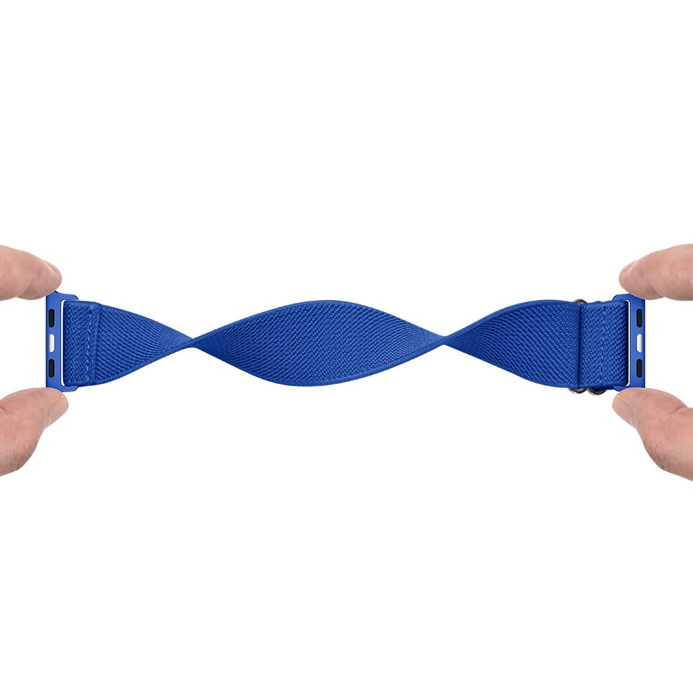Correa elástica de nailon Apple Watch Series 8 45mm, Azul