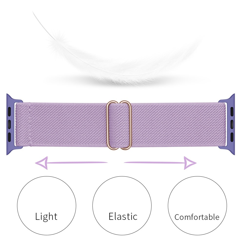 Correa elástica de nailon Apple Watch Ultra 49mm violeta