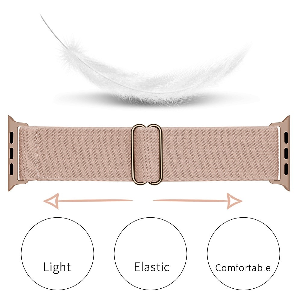 Correa elástica de nailon Apple Watch Series 4-6 44mm, Beige