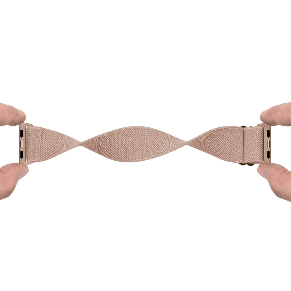 Correa elástica de nailon Apple Watch Series 4-6 44mm, Beige
