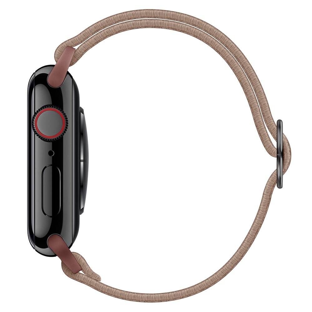 Correa elástica de nailon Apple Watch Ultra 2 49mm marrón