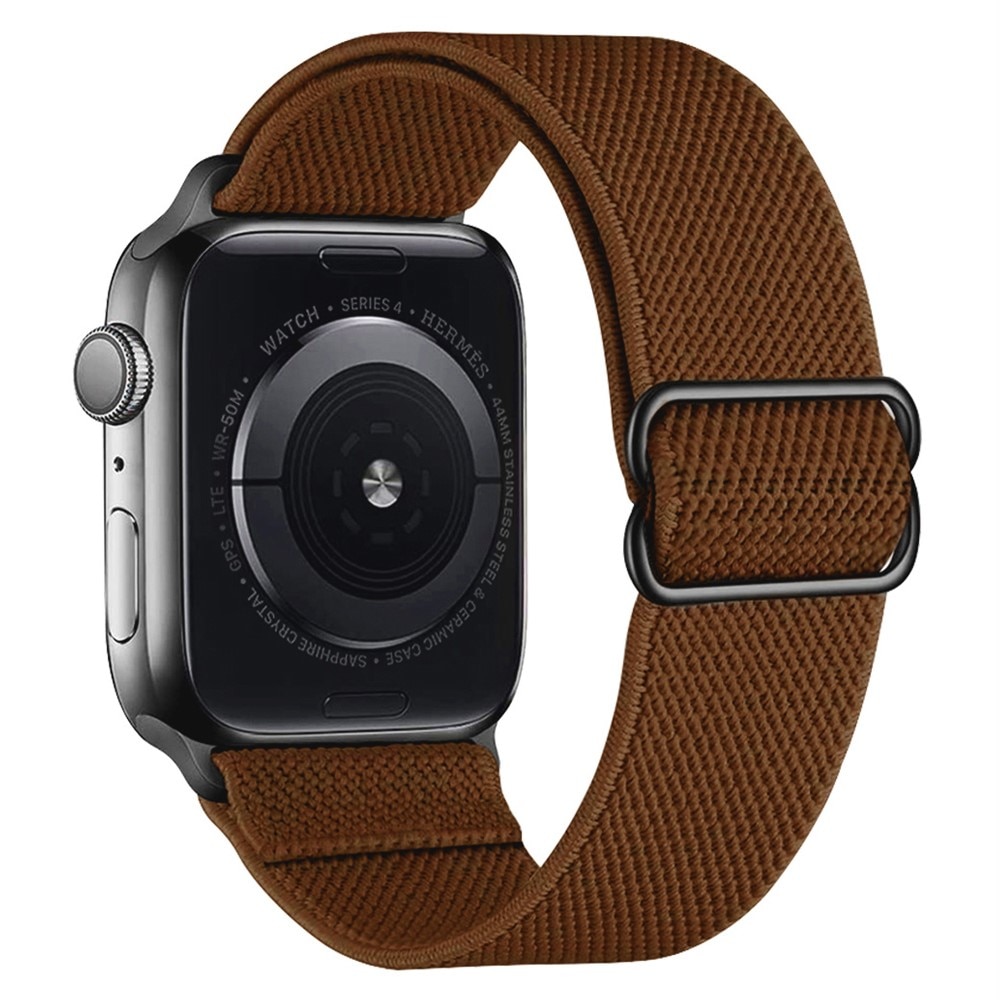 Correa elástica de nailon Apple Watch Series 1-3 42mm, Marrón oscuro