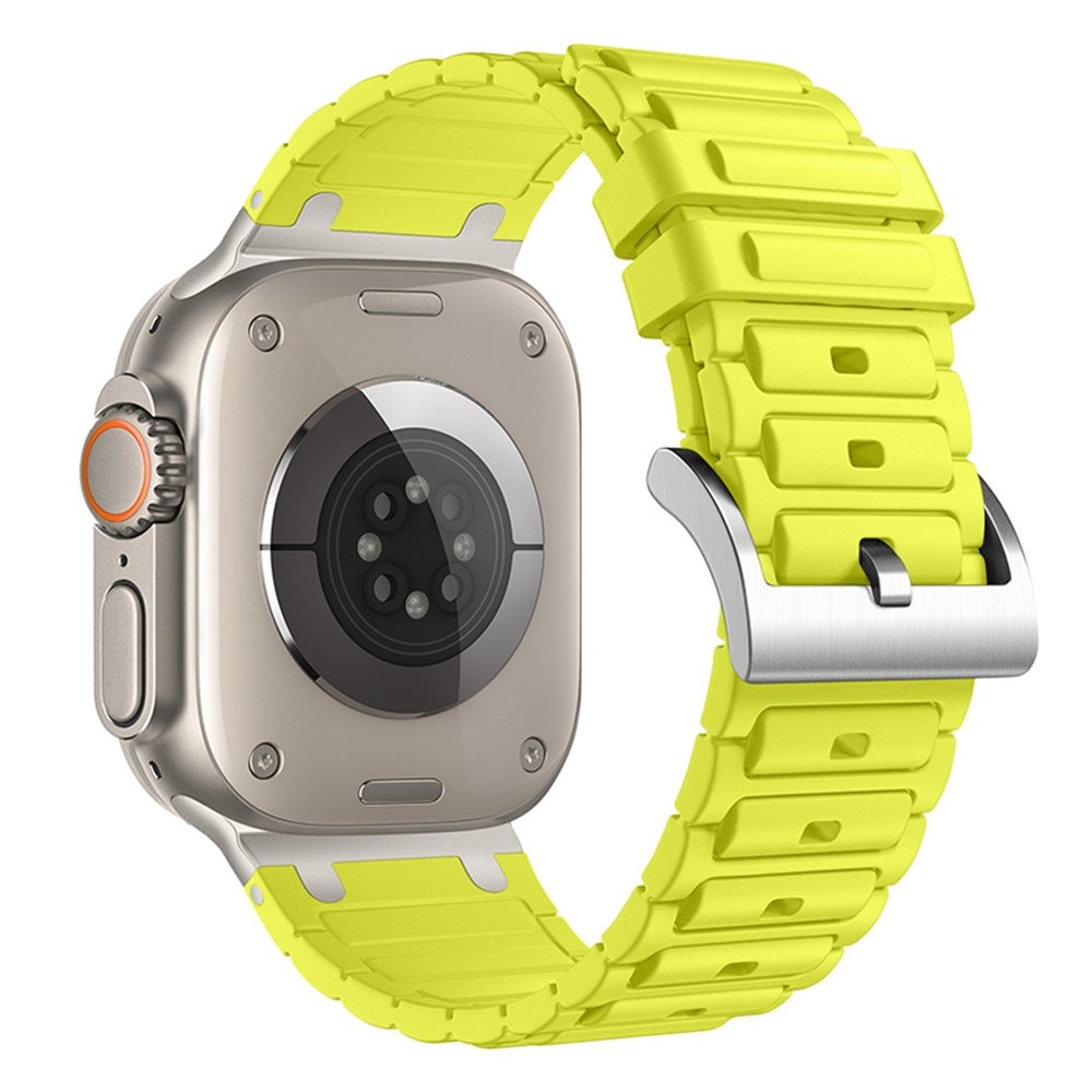 Tough Silicone Strap Apple Watch Series 9 45mm, Amarillo