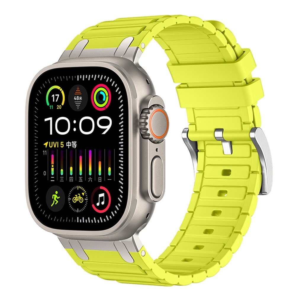 Tough Silicone Strap Apple Watch Series 9 45mm, Amarillo