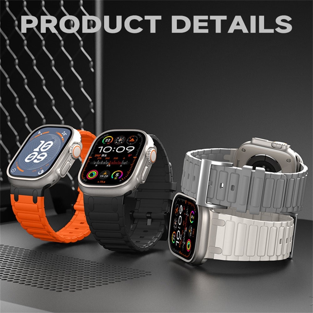 Tough Silicone Strap Apple Watch Series 9 45mm, Amarillo