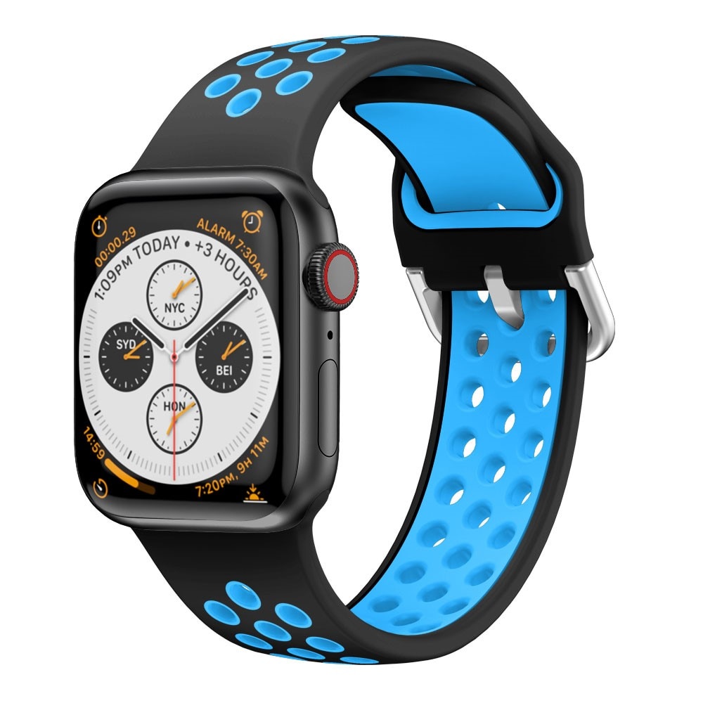 Correa Sport de silicona Apple Watch 42/44/45/49 mm Azul