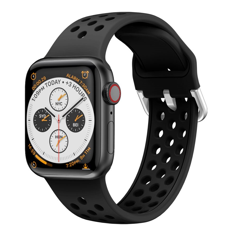 Correa Sport de silicona Apple Watch 38/40/41 mm Negro