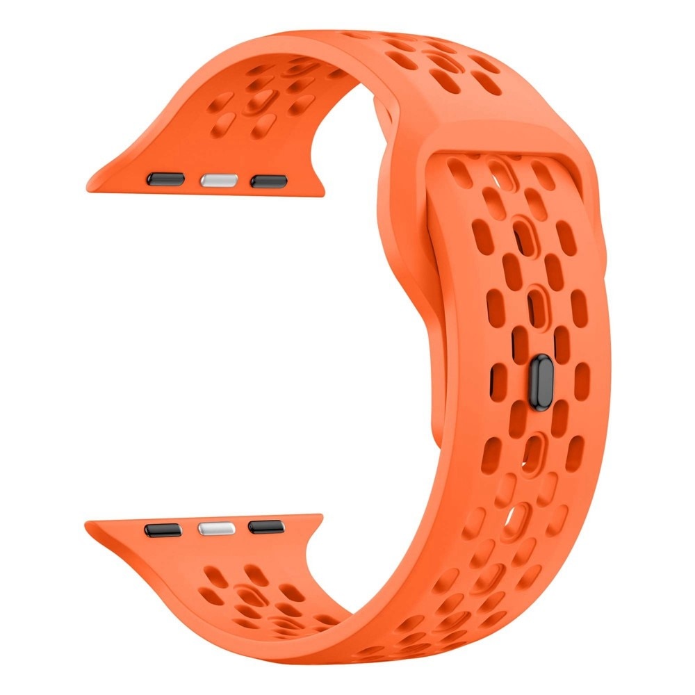 Correa Sport de silicona Apple Watch Series 9 45mm Naranja