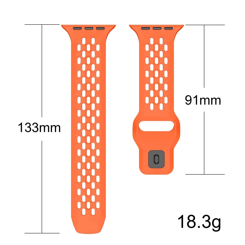 Correa Sport de silicona Apple Watch Series 1-3 42mm Naranja